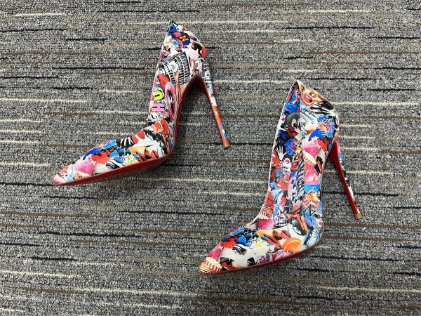 Christian Louboutin Escarpins So Kate 120 mm Cuir Verni Oh Xtian Multicolore – Image 3