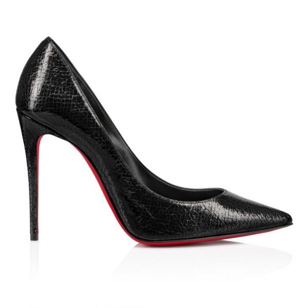 Christian Louboutin Kate Escarpins 100 mm Cuir Specchio Étoile Noir – Image 2