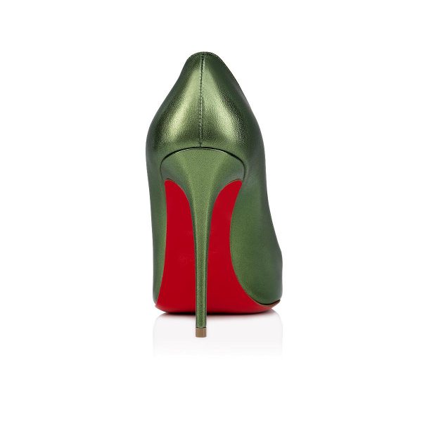 Christian Louboutin Escarpins Kate 100 mm Cuir Nappa Vertlaine – Image 4