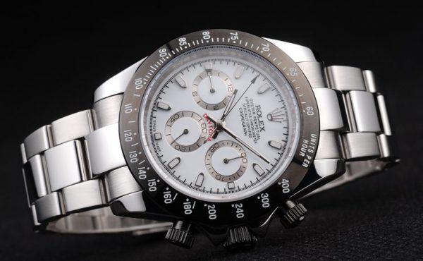 Rolex Daytona Acier Inox Cadran Noir Émaillé Blanc – Image 2
