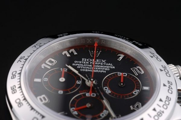 Rolex Daytona Acier Inox Bracelet Cadran Noir 80296 – Image 9