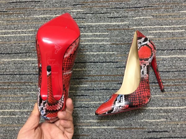 Christian Louboutin Escarpins So Kate 120 mm Cuir Imprimé Python Multicolore – Image 2