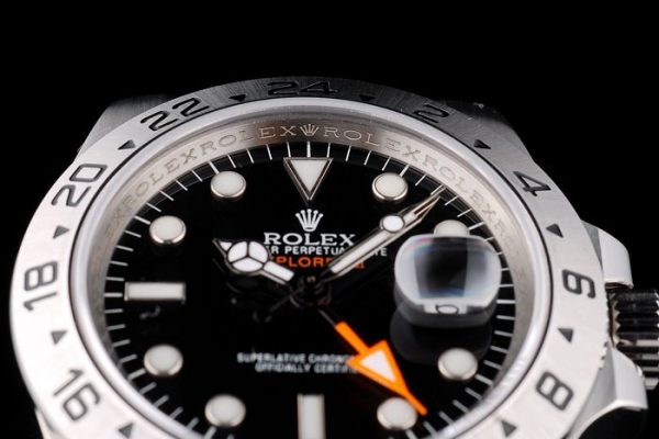 Rolex Explorer Lunette Acier Inox Cadran Noir Tachymètre – Image 9