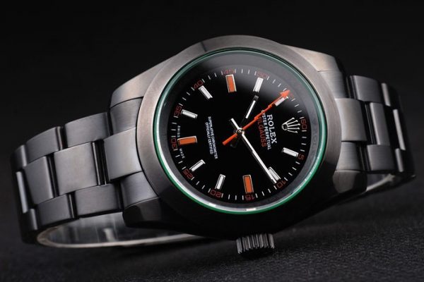 Rolex Milgauss Vert Teinté Pro-Hunter Saphir Cadran Noir – Image 7
