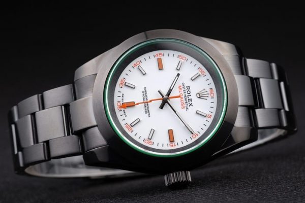 Rolex Milgauss Vert Teinté Pro-Hunter Saphir Cadran Blanc – Image 7