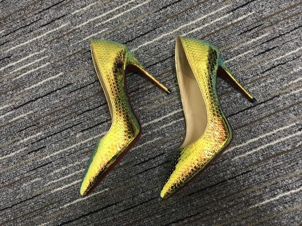 Christian Louboutin Escarpins Pigalle Follies 100mm Specchio Ruche – Image 3
