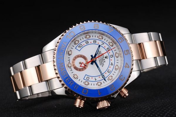 Rolex Yachtmaster Lunette Céramique Bleue Cadran Blanc Tachymètre – Image 7