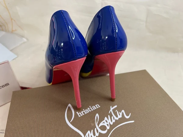 Christian Louboutin Escarpins Pigalle Plato 120mm Cuir Verni Multicolore – Image 3