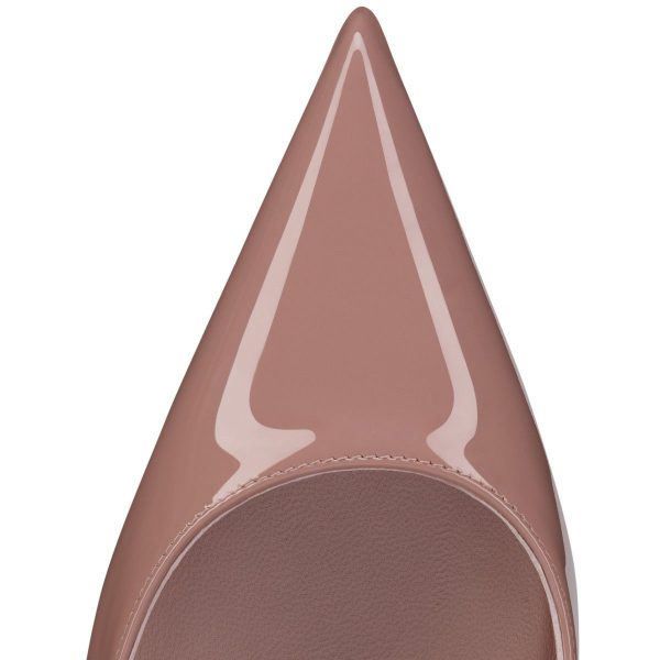 Christian Louboutin Miss Z 80 mm Escarpins Cuir Verni Rose Vintage – Image 3