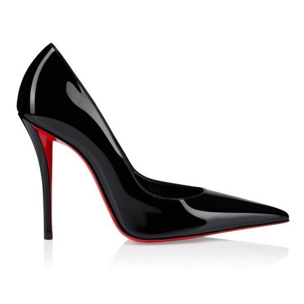 Christian Louboutin Miss Z 100 mm Escarpins Cuir Verni Noir – Image 2