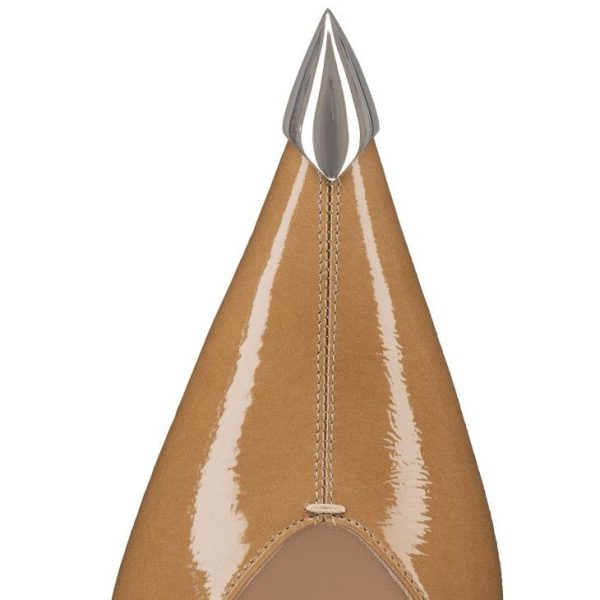 Christian Louboutin Katissima 45 mm Escarpins Cuir Verni Vog Lionne – Image 2