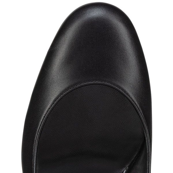 Christian Louboutin Miss Sab Degraspikes Escarpins 70 mm Cuir Nappa et Verni Noir – Image 3