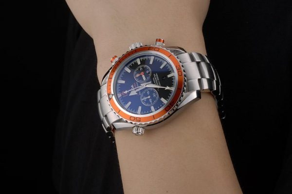 Omega Seamaster Planet Ocean Tachymètre Orange Cadran Noir Bracelet Acier Inoxydable 80241 – Image 10