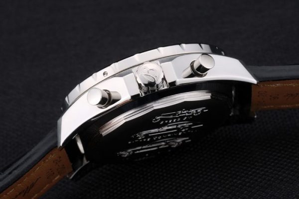Breitling Bentley Cuir Croco Noir Bracelet Cadran Noir 80286 – Image 10