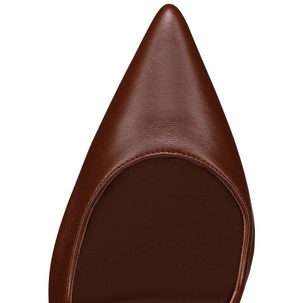 Christian Louboutin Hot Chick Sling Escarpins 100 mm Cuir Nappa Nude 8 – Image 4