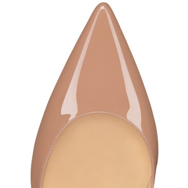 Christian Louboutin Hot Chick 70 mm Escarpins Cuir Verni Blush – Image 3