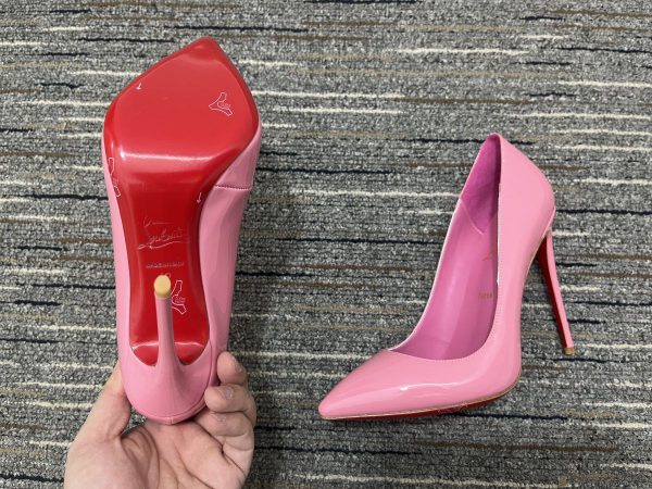 Christian Louboutin Kate Escarpins 100 mm Cuir Verni Rose – Image 3