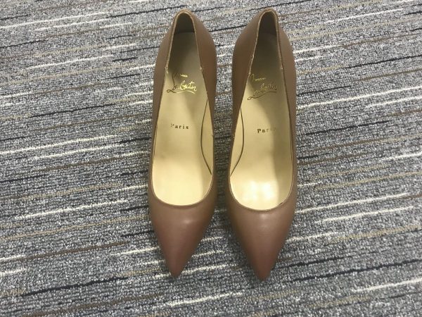 Christian Louboutin Kate Escarpins 100 mm Cuir Nappa Marron Foncé – Image 2