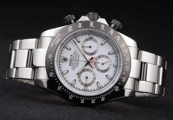 Rolex Daytona Acier Inox Cadran Noir Émaillé Blanc – Image 3