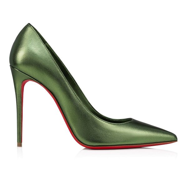 Christian Louboutin Escarpins Kate 100 mm Cuir Nappa Vertlaine – Image 2