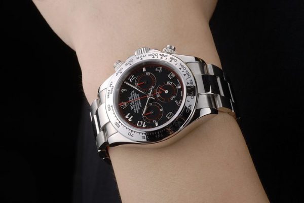 Rolex Daytona Acier Inox Bracelet Cadran Noir 80296 – Image 8