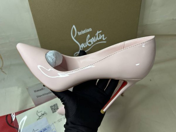 Christian Louboutin Escarpins Kate 100 mm Poupée/lin Poupée Cuir Verni – Image 3