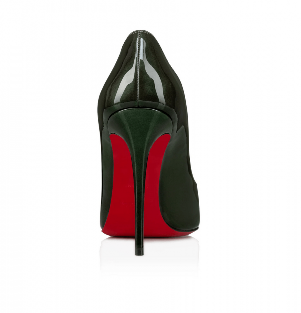 Christian Louboutin Hot Chick Escarpins 100 mm Cuir Verni Vert – Image 5