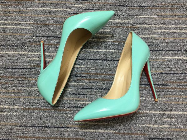 Christian Louboutin Escarpins So Kate 120 mm Cuir Verni Menthe – Image 4