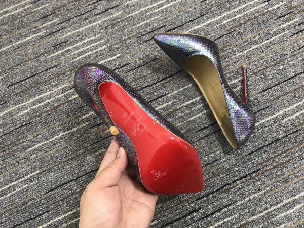Christian Louboutin Escarpins So Kate 120 mm Cuir Métallisé Multicolore – Image 4
