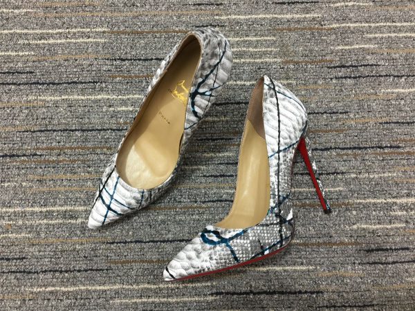 Christian Louboutin Escarpins So Kate 120 mm Python Vulcano – Image 4