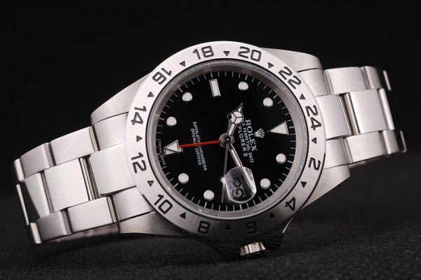 Rolex Explorer Cadran Noir Acier Inox Tachymètre – Image 6