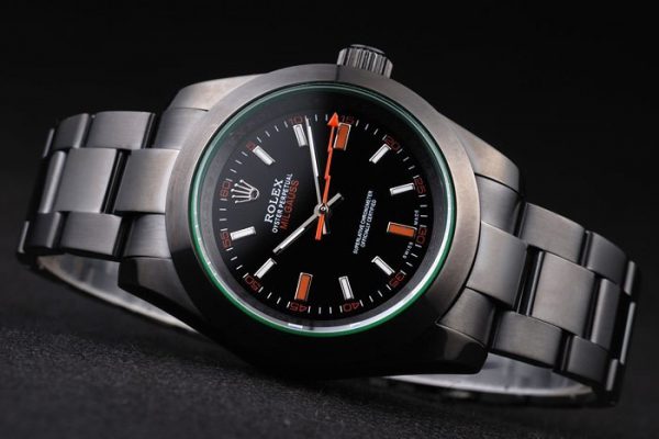 Rolex Milgauss Vert Teinté Pro-Hunter Saphir Cadran Noir – Image 6