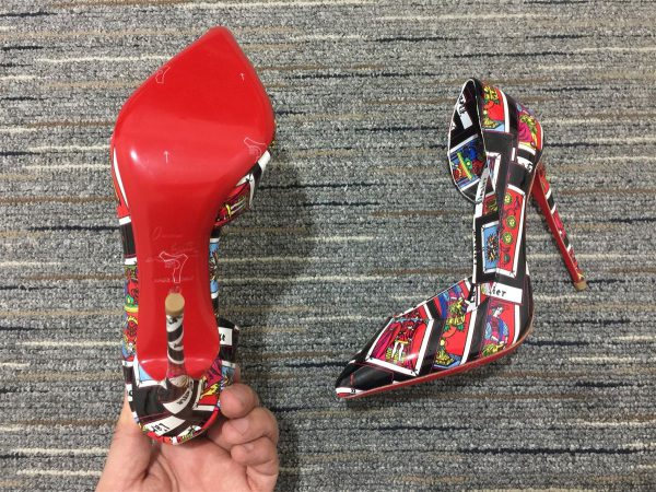Christian Louboutin Escarpins Iriza 100mm Verni Tarot Multicolore – Image 4