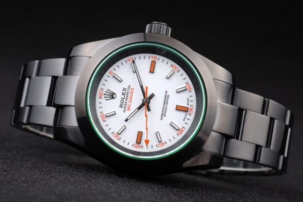 Rolex Milgauss Vert Teinté Pro-Hunter Saphir Cadran Blanc – Image 6