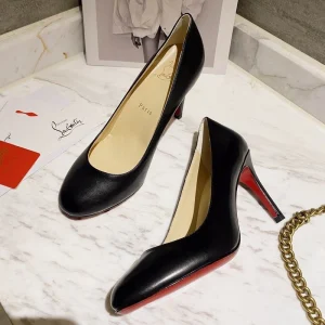 Christian Louboutin Fifille Escarpins 85mm Cuir Nappa Noir