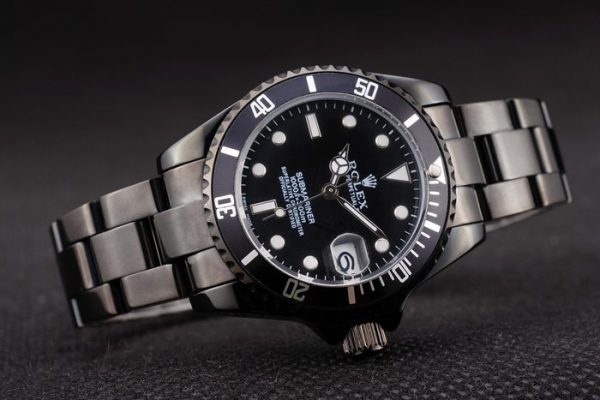 Rolex Submariner Large Femme Lunette Noire Cadran Noir Tachymètre – Image 7