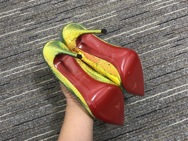 Christian Louboutin Escarpins Pigalle Follies 100mm Specchio Ruche – Image 2