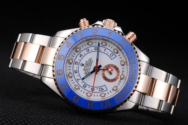Rolex Yachtmaster Lunette Céramique Bleue Cadran Blanc Tachymètre – Image 6
