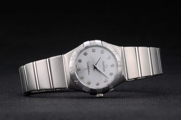 Omega Lady Constellation Bracelet Acier Inoxydable Cadran Argenté 80290 – Image 8