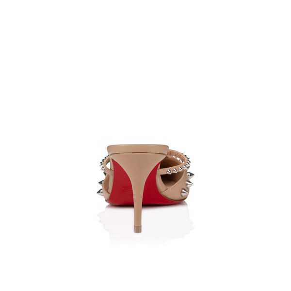 Christian Louboutin Tatoosh Spikes Mule Escarpins 70 mm Cuir d’Agneau Blush – Image 4