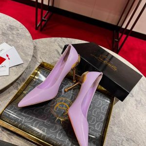 Christian Louboutin Ginko Escarpins 85 mm Cuir Nappa Lilas