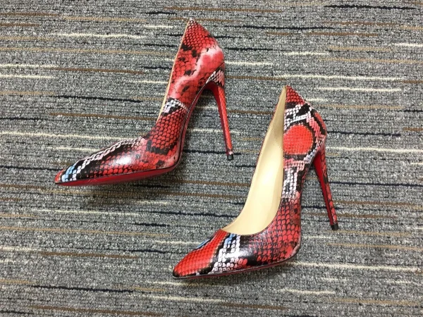 Christian Louboutin Escarpins So Kate 120 mm Cuir Imprimé Python Multicolore – Image 3