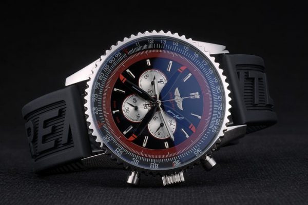 Breitling Certifiée Bracelet Caoutchouc Noir Cadran Noir Chronographe 80182 – Image 7