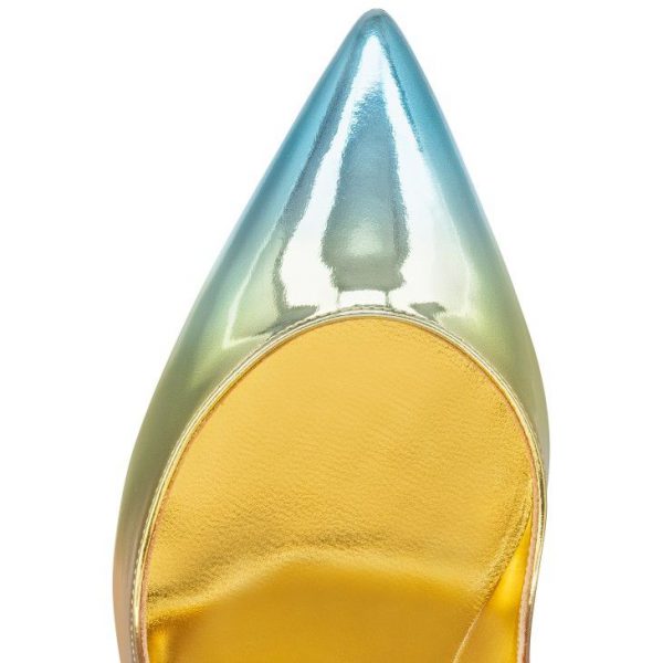 Christian Louboutin Hot Chick 100 mm Escarpins Cuir Specchio Boreal Multicolore – Image 4