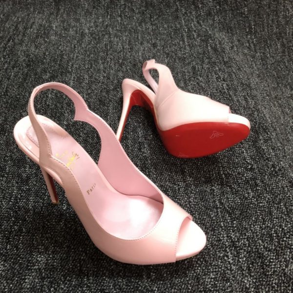 Christian Louboutin Hot Chick Escarpins 120 mm Cuir Verni Rose – Image 3