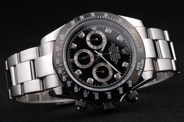 Rolex Daytona Acier Inoxydable Cadran Noir Émaillé Noir – Image 8
