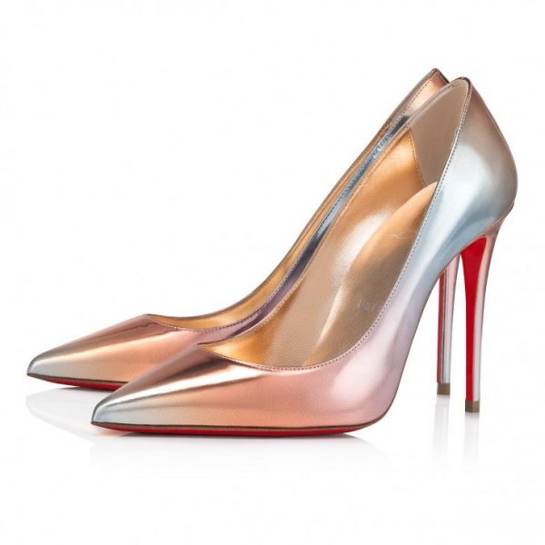 Christian Louboutin Escarpins Kate 100 mm Dégradé Cuir Specchio Lait
