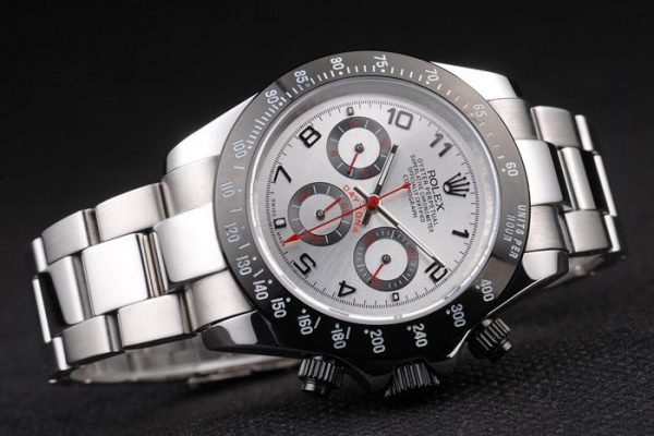 Rolex Daytona Acier Inoxydable Cadran Noir Émaillé Argent – Image 7
