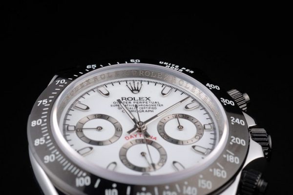 Rolex Daytona Acier Inox Cadran Noir Émaillé Blanc – Image 4
