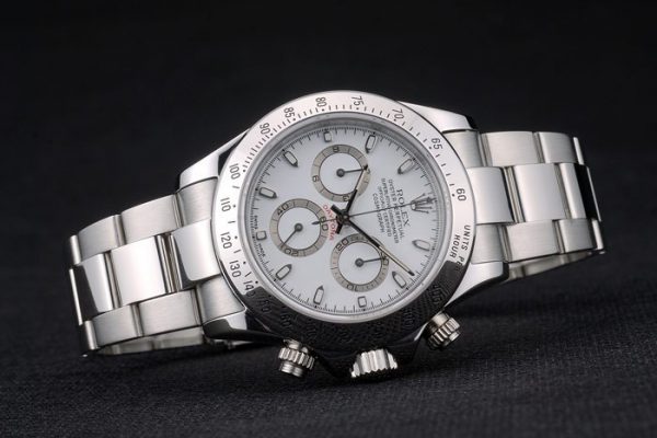Rolex Daytona Acier Inoxydable Bracelet Cadran Blanc 80297 – Image 6